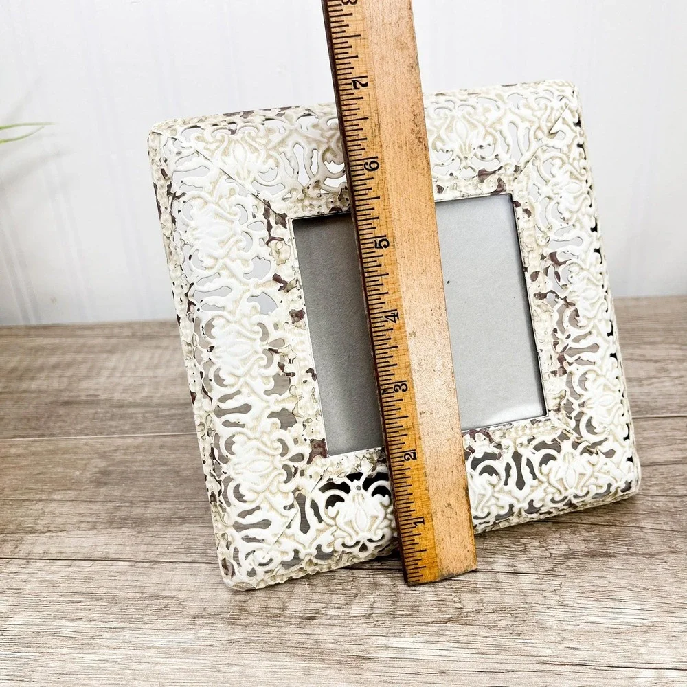Brass Filigree‎ Picture Frame 3.5x3.5 inches
